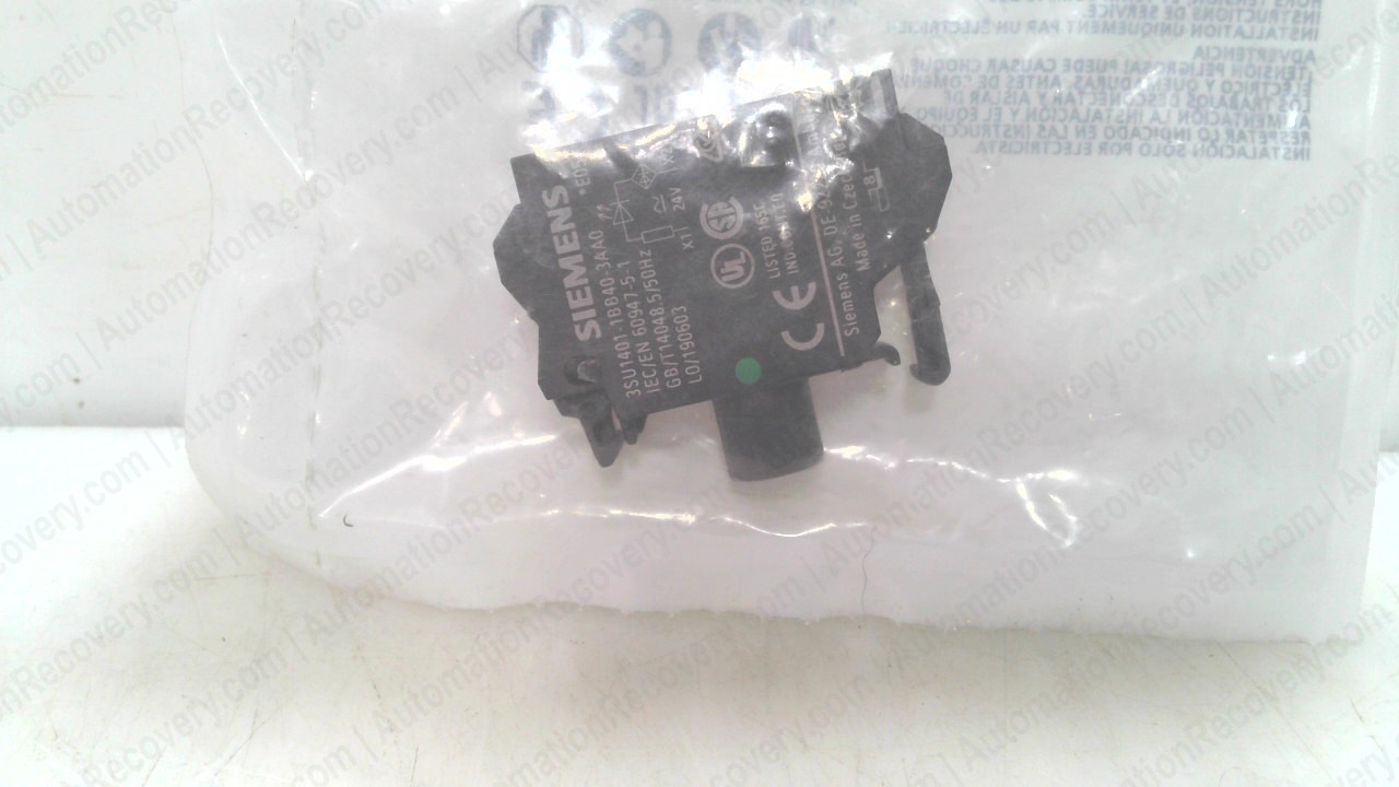 SIEMENS 3SU1401-1BB40-3AA0 PACK OF 3, NEW #353481