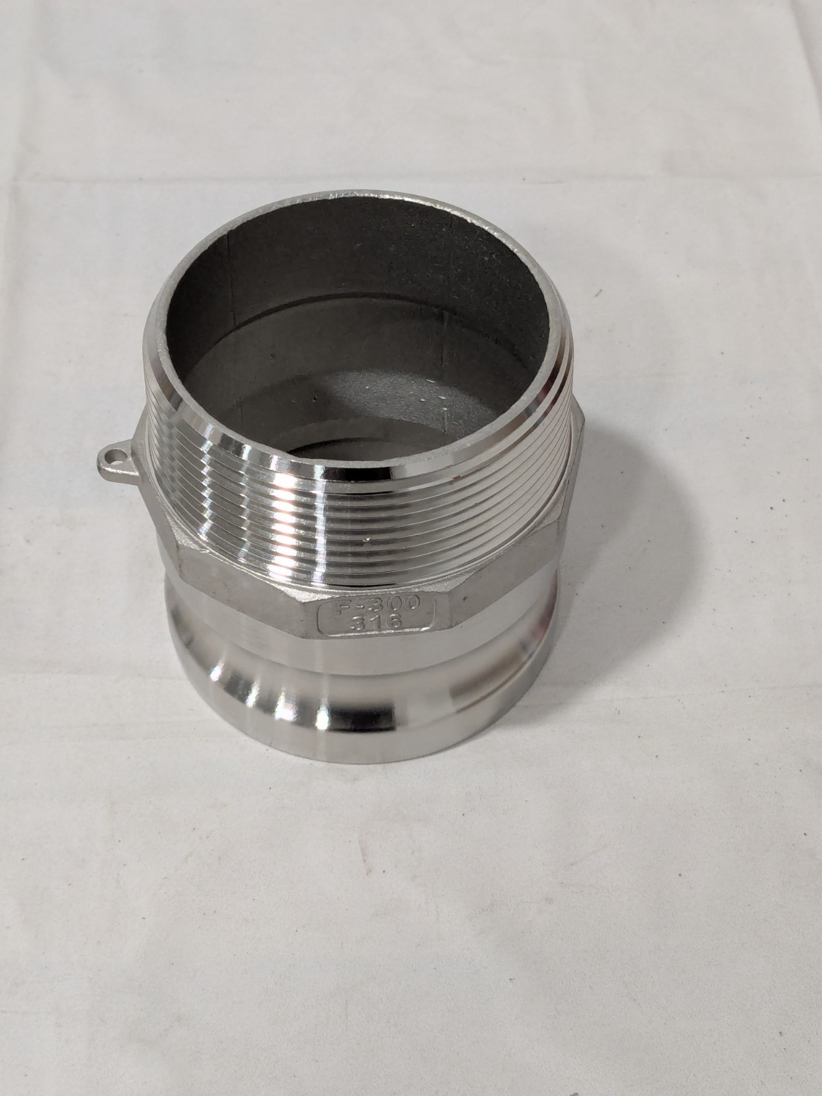 Cam & Groove Coupling: 3″ Part F, Stainless Steel, 500 psi Max 44795086