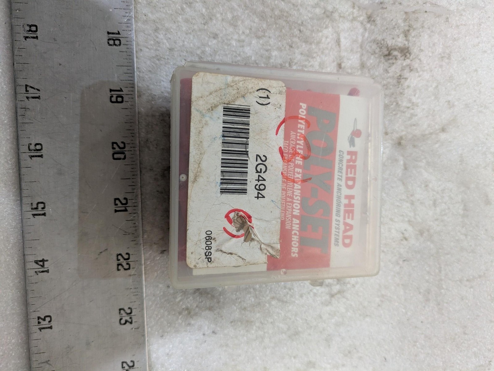 Red Head 2G494 PS-0608SP Poly-Set Polyethylene Expansion Anchors 100PK