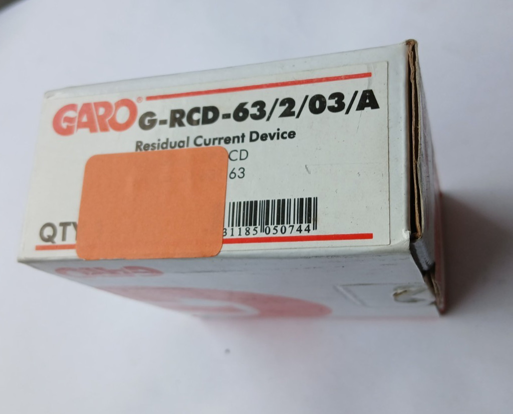 GARO G-RCD-63/2/03/A RCD 63A CIRCUIT BREAKER (BR6.6B23)