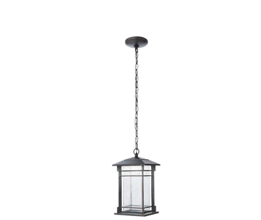 H D Oil Rubbed Bronze Outdoor Integrated LED Hanging Pendant Light