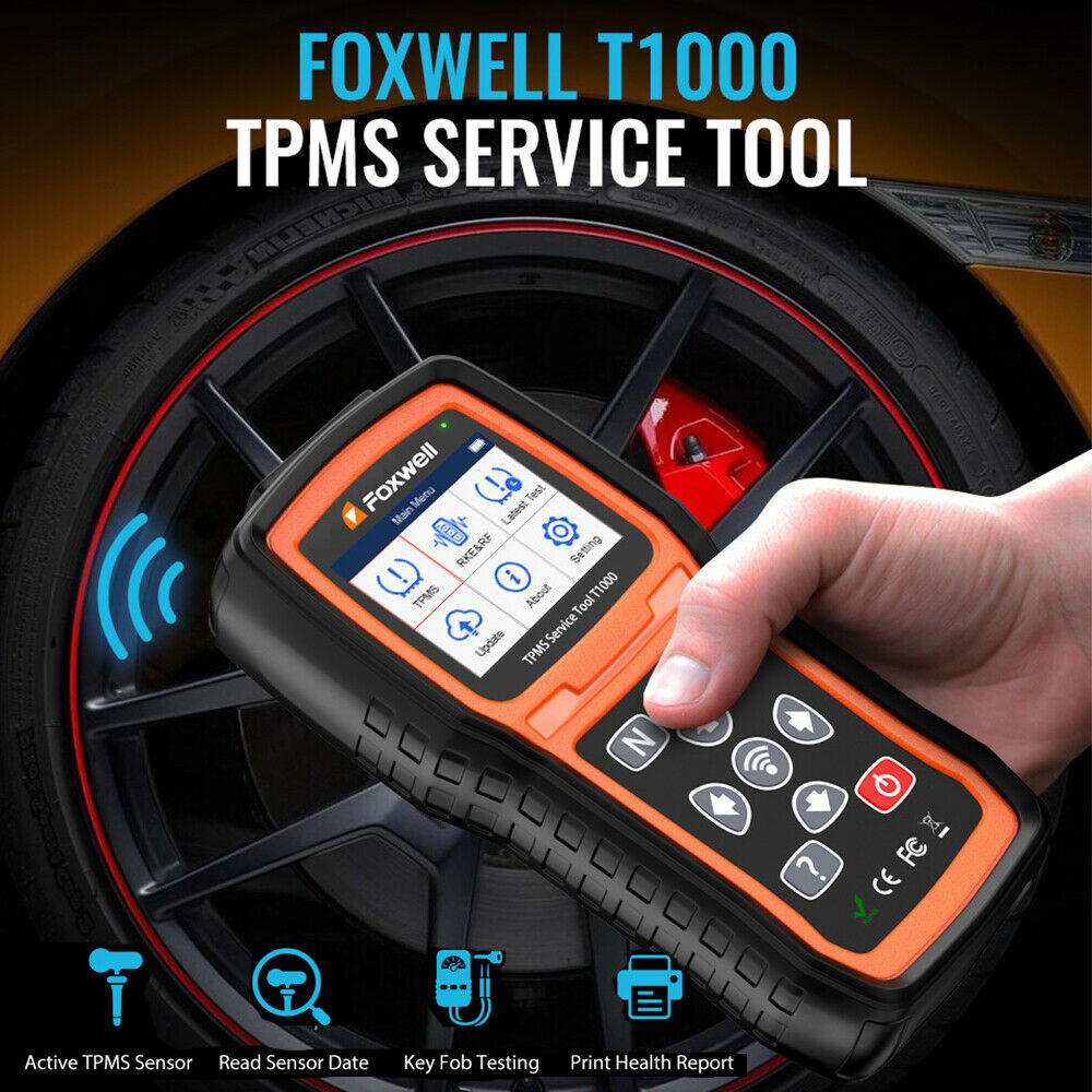 FOXWELL T1000 TPMS Relearn Diagnostic Tool Tire Pressure Sensor Programmer Reset