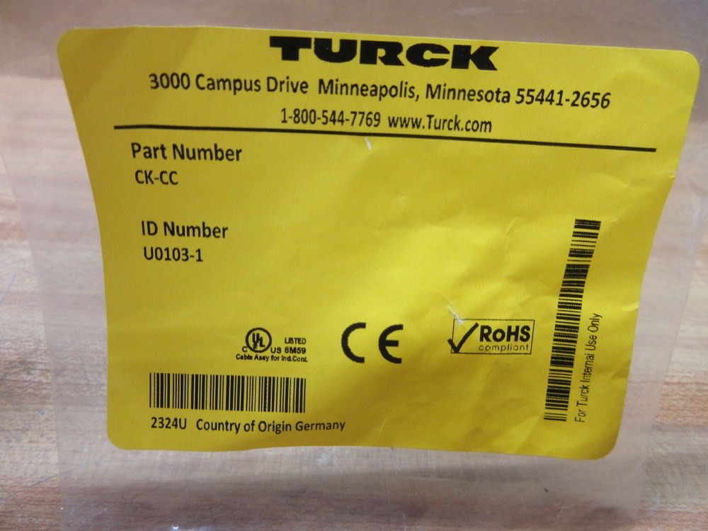 Turck CK-CC Closure Cap U0103-1