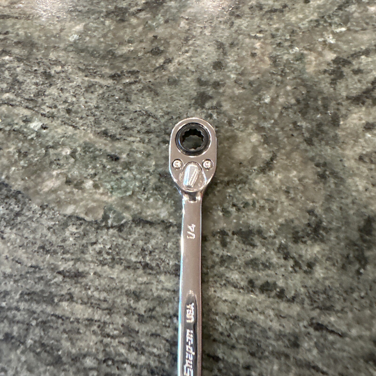 Snap On soxrr8a 1/4 ratcheting reversible flank drive plus wrench