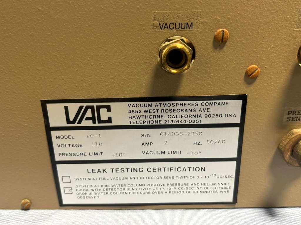 VAC Pedatrol Pressure Control Panel PC-1 w/ Linemaster Switch Foot Pedal B-2-S
