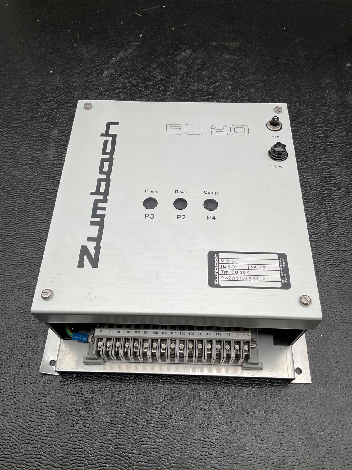 ZUMBACH EU 20K Speed Control Unit USED