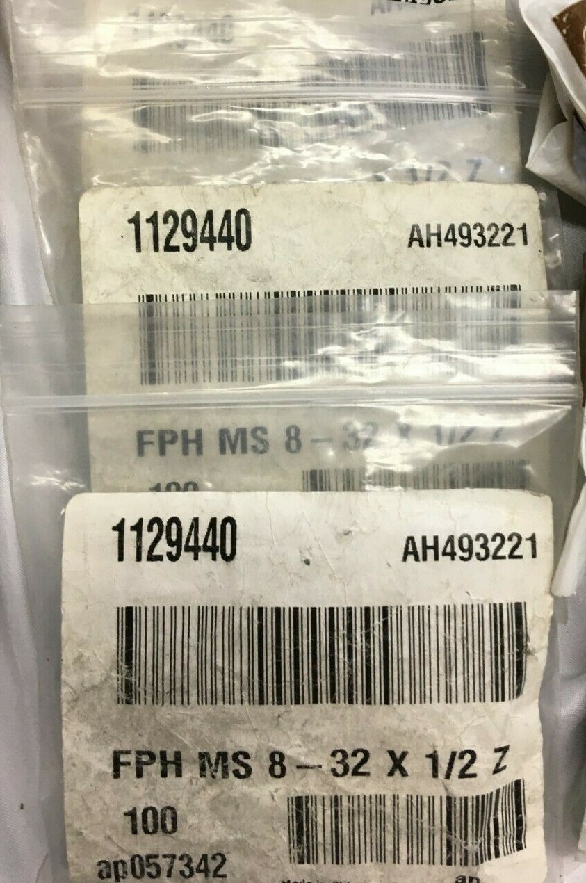 8×1/2,12-24×3/4,12-24×1/2, Pan Phil 8x32x2 1000 + 1/2 Flat Slot Lot of 1000 +/-