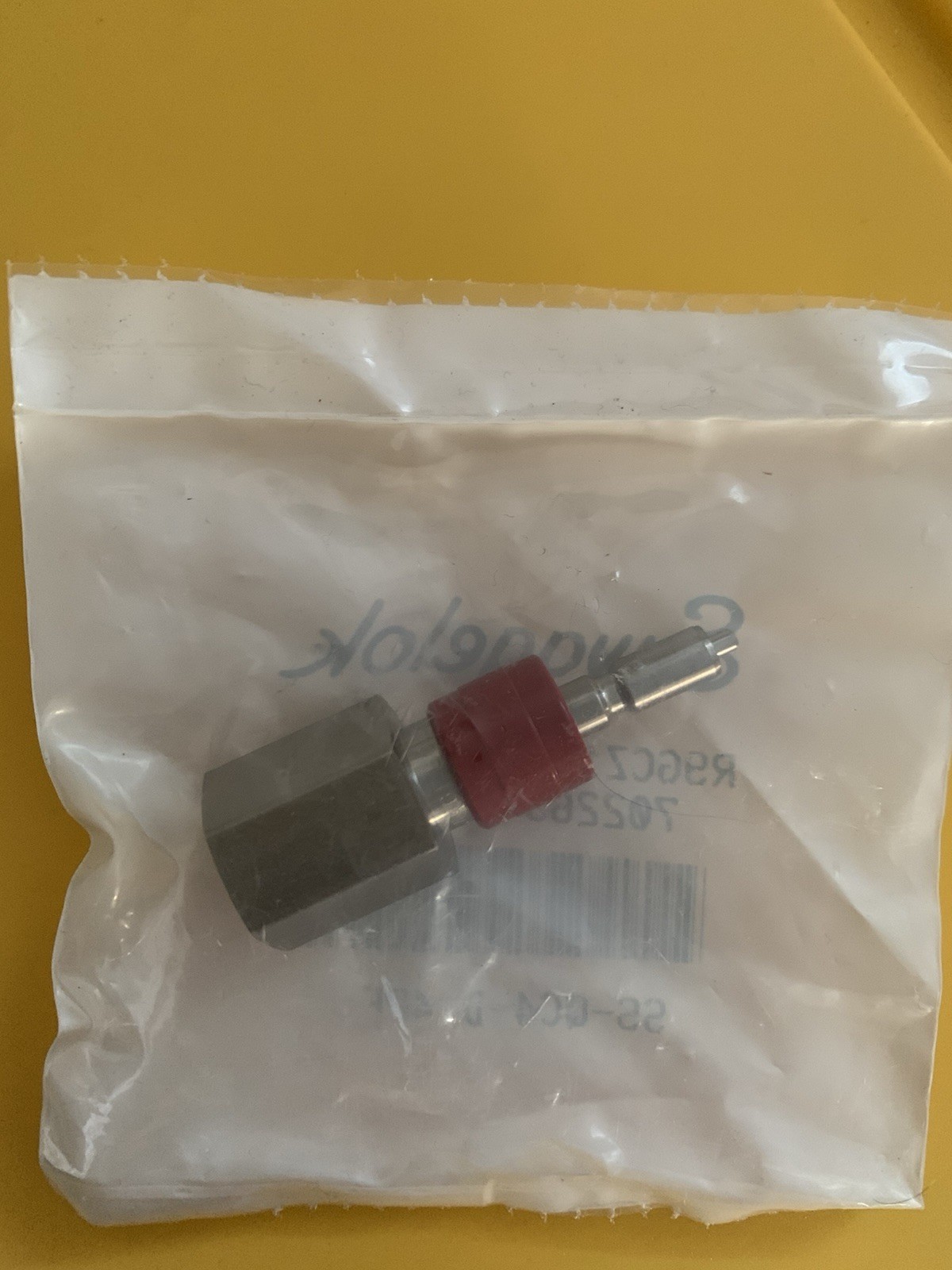Swagelok SS-QC4-D-4PF Quick Connect Stem W/ Valve