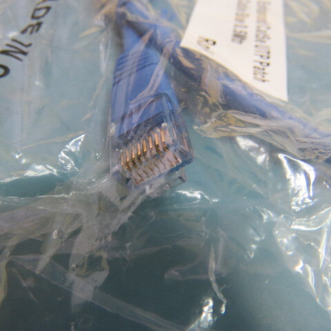 VIDEK 2965-0.5B Qty of 10 per Lot Ethernet Cable, Cat5e, Cat5e, RJ45 Plug to RJ