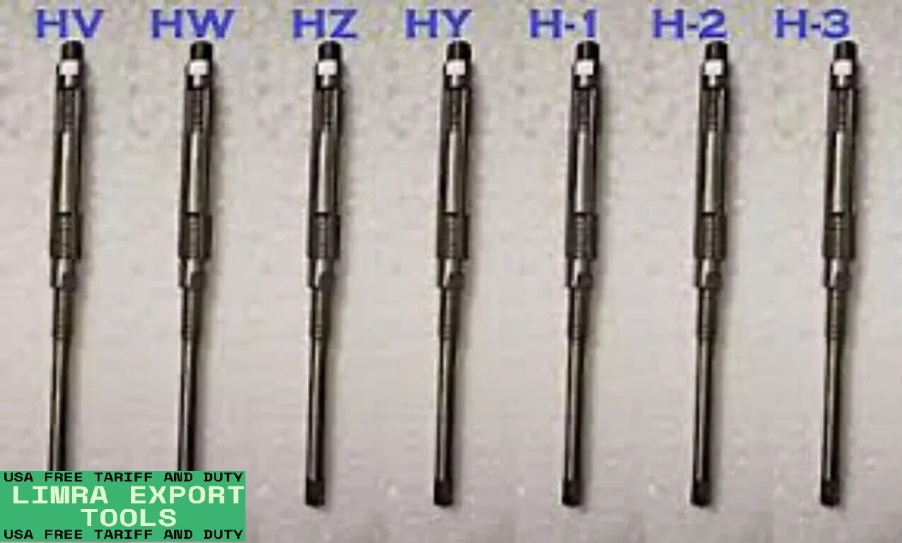 7 Pcs Adjustable Hand Reamer Set HV TO H-3(1/4″ – 15/32”) H1 : 3/8″ – 13/32″ H