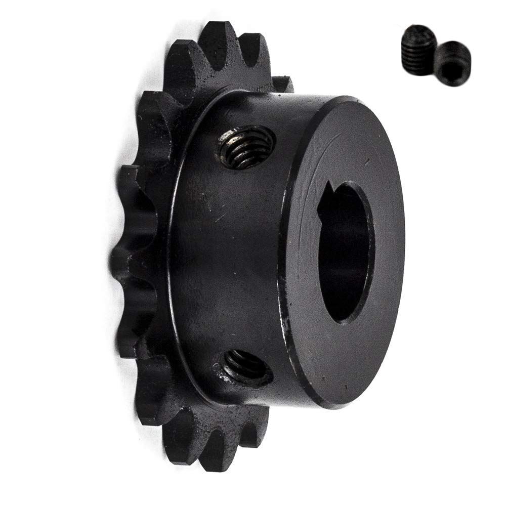 Jeremywell #35 Roller Chain Sprocket B Type 5/8″ Bore Hardened 16 Tooth