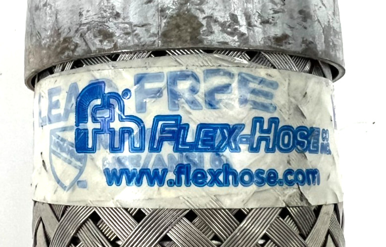FLEX HOSES STAINLESS STEEL BRAIDED HOSE 1-1/2″ END HOSE DIA. 16″ LENGTH