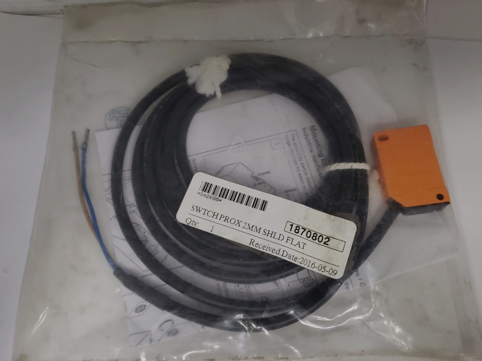 IFM ELECTRONIC IN-2002-ABOA INDUCTIVE SENSOR 20-250V AC/DC (IN0097) NIB