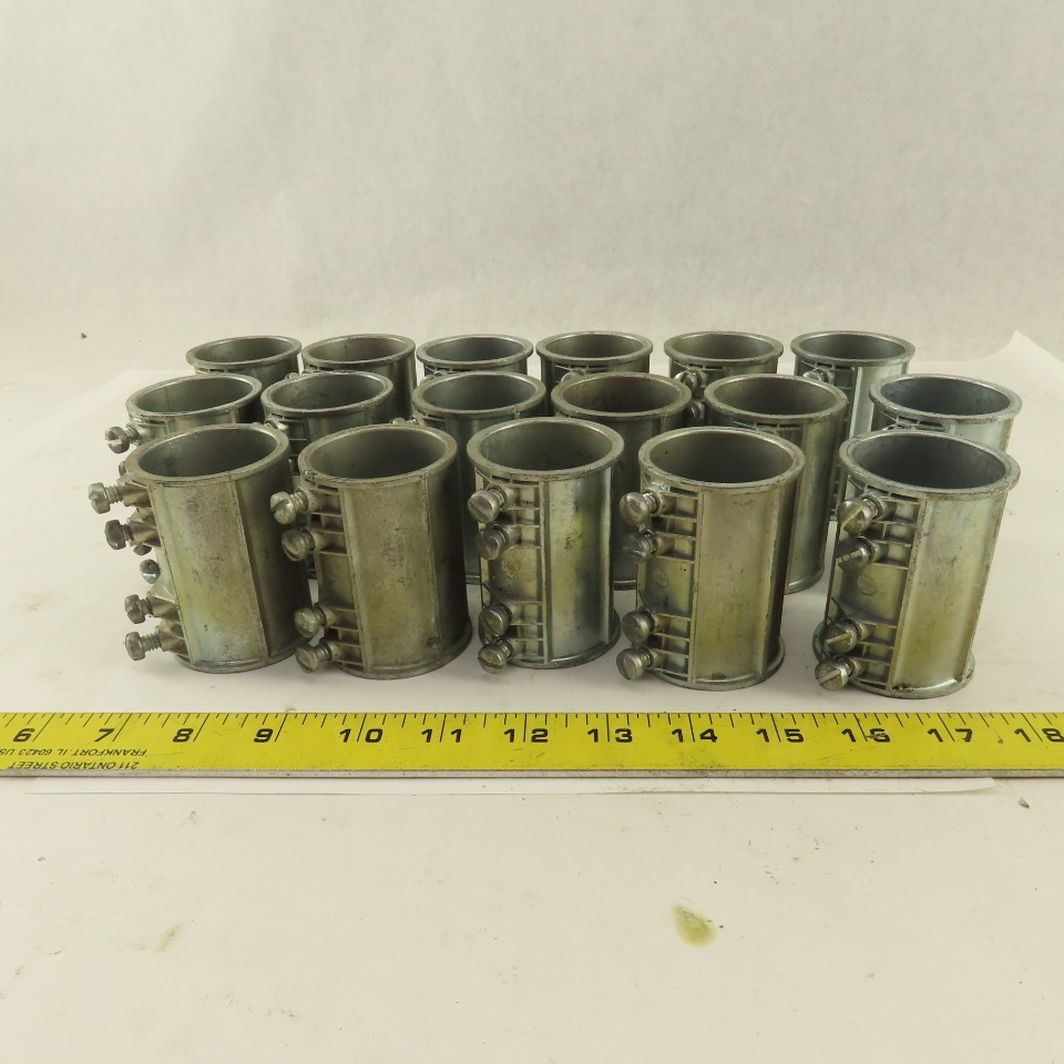 Halex L130 1-1/2″ Slip Rigid EMT Conduit Coupling Lot Of 17