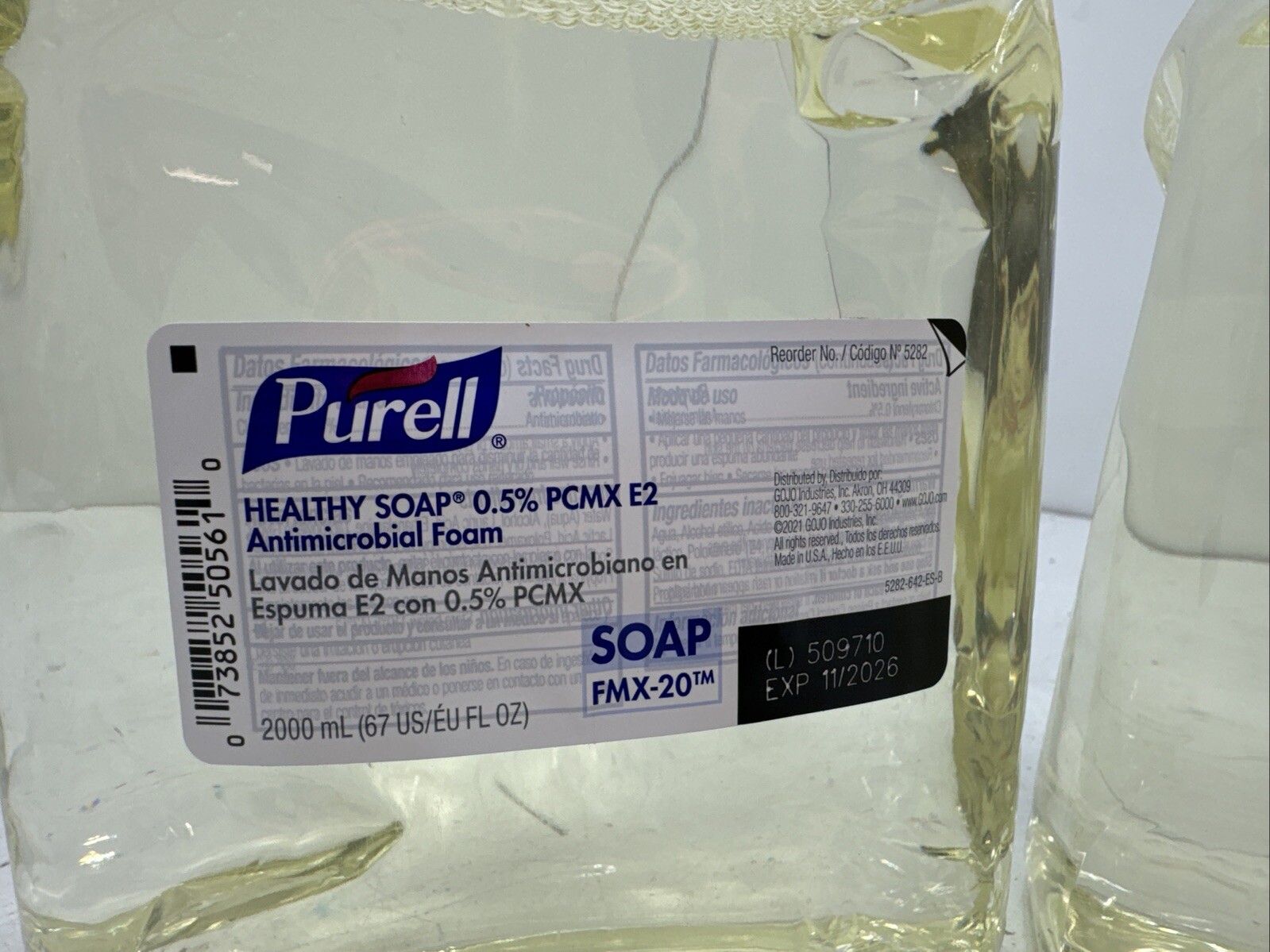 (Qty.3) 2000ml Purell Healthy Soap .5% PCMX E2 Anitmicrobial Foam Exp. 11/26