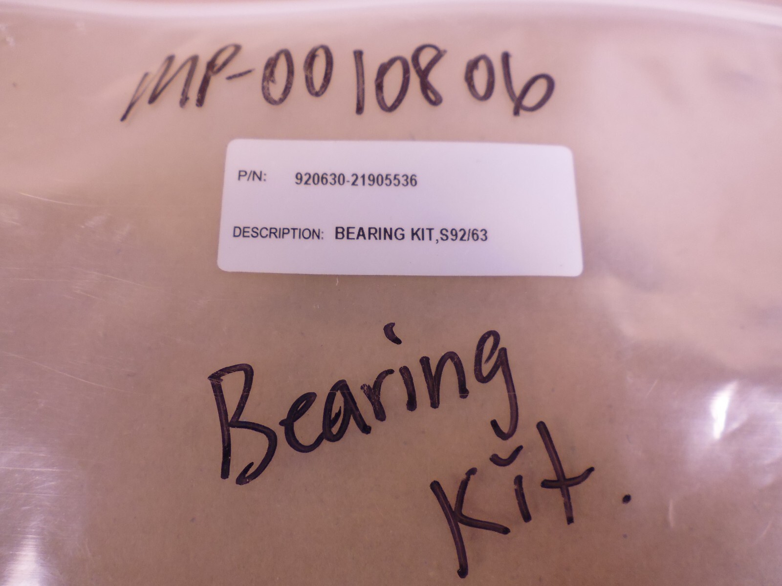 Bray 920630-21905536 Bearing Kit S92/63 + Seal Kit S92/63 920630-21904560