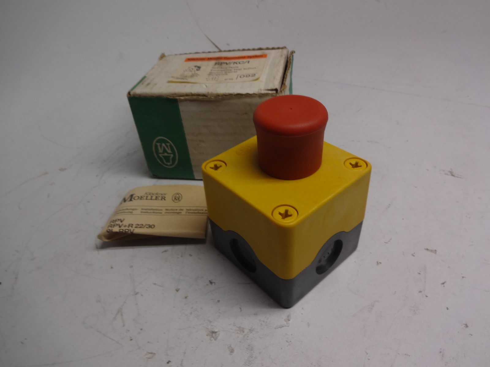 Moeller Rpv/kc/i Emergency Stop Button