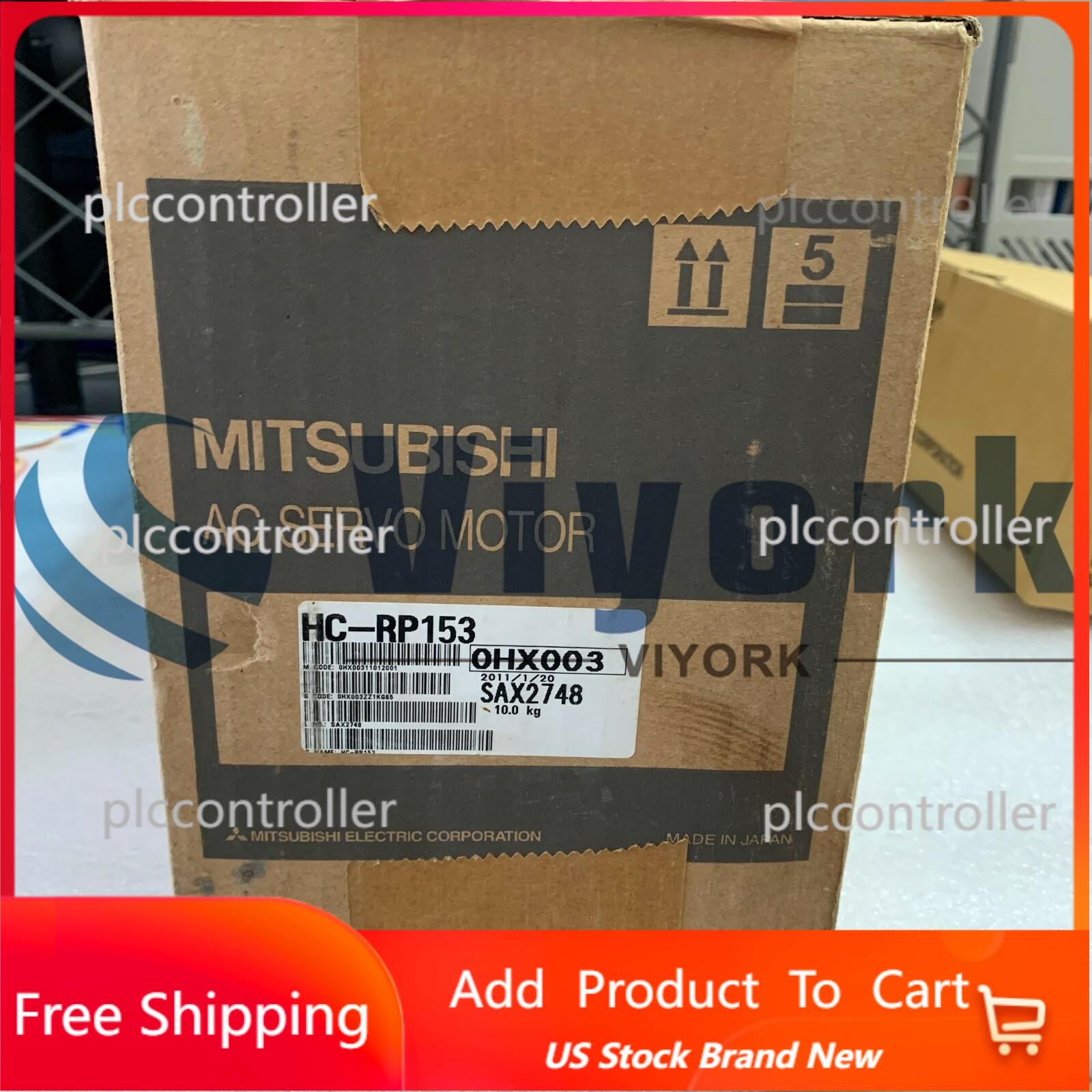 Mitsubishi HC-RP153 AC SERVO MOTOR SRVMTR 1.5KW 3000RPM NEW