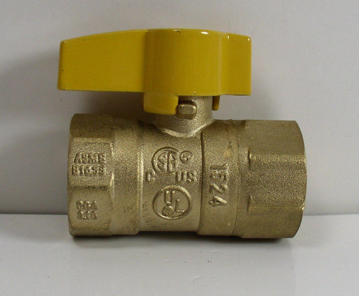 GBV-02 Brass LPG Ball Valve 3/4 FNPT 125 PSI
