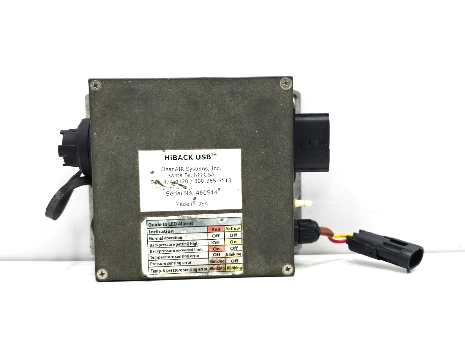 460544 HIBACK USB CLEANAIR SYSTEMS 505-474-4120