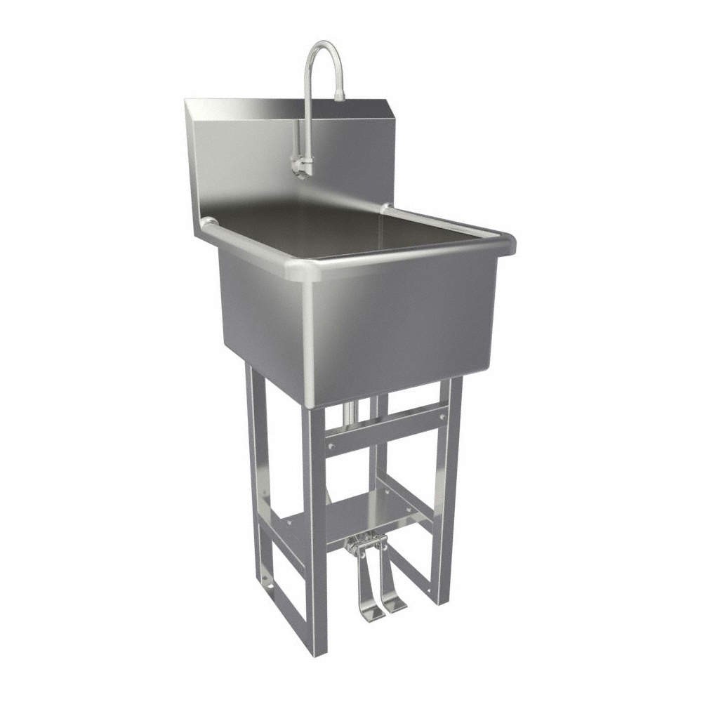 SANI-LAV U18182 SaniLav,Util Sink,Square,18inx18inx12in 48UM15