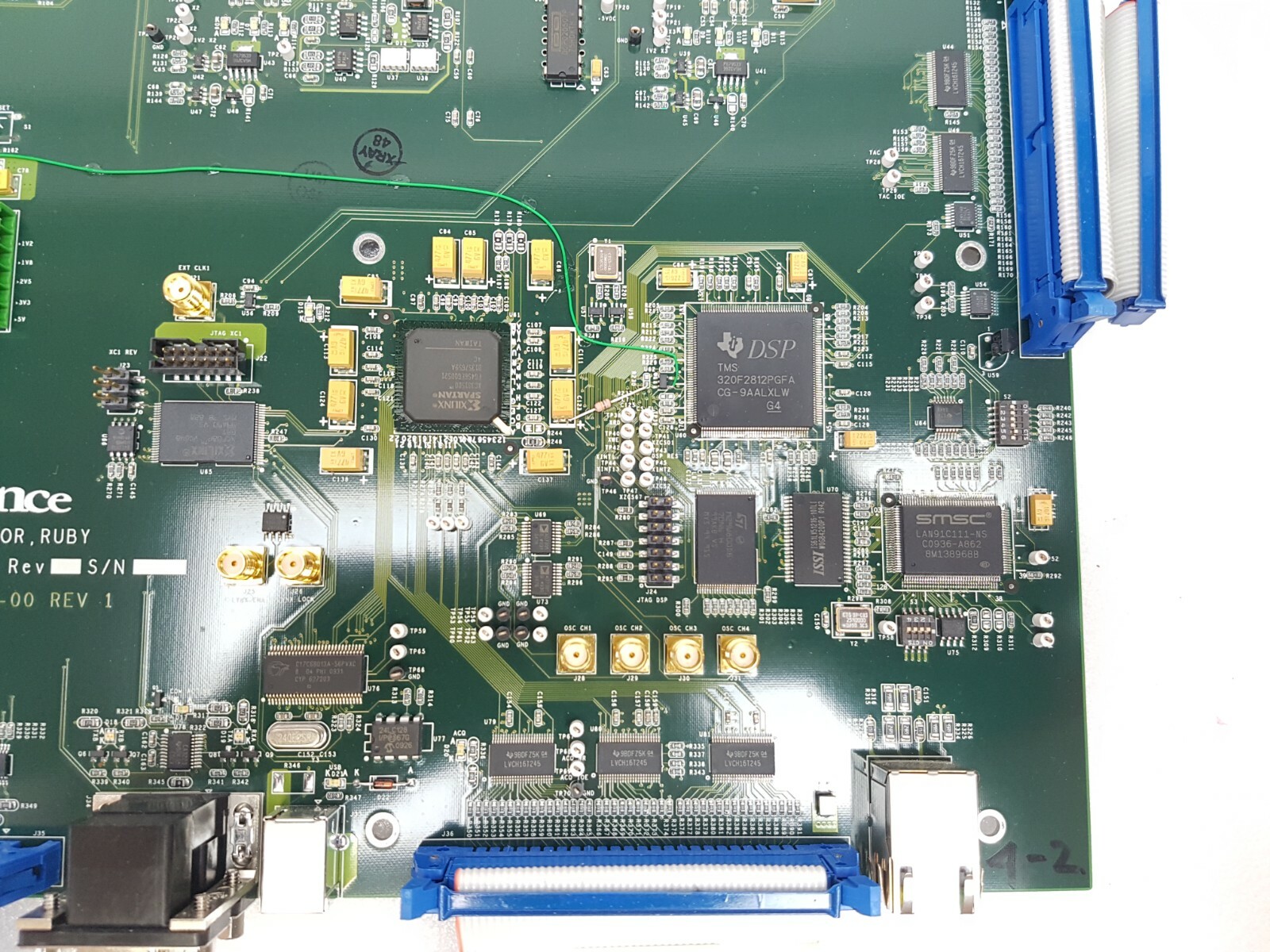 CREDENCE DATA PROCESSOR, RUBY ASSY PCB 10-107000-00, PCB 20-107000-00 REV 1