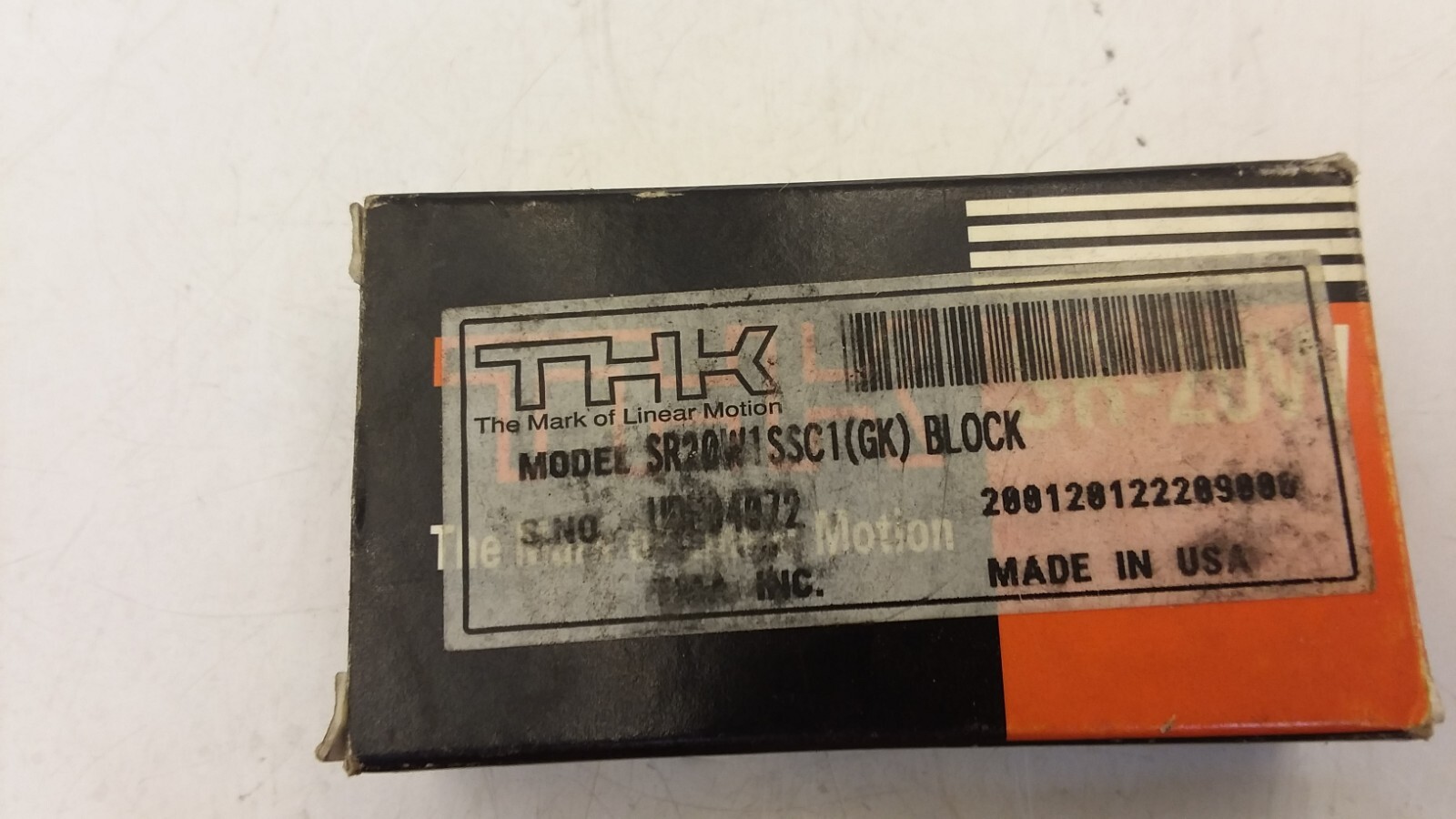 THK SR20W1SSC1 LINEAR BEARING NIB