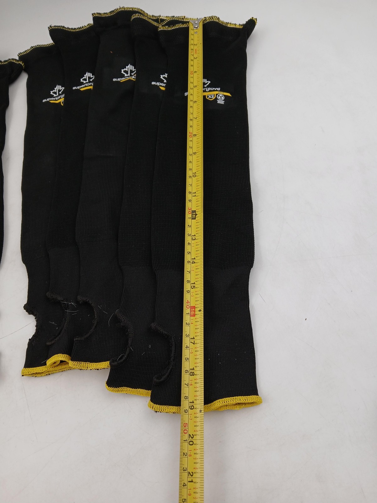 Superior Glove KP1T Cut A2 Arm Sleeves 5 Left 4 Right Thumb Hole Black Lot of 9