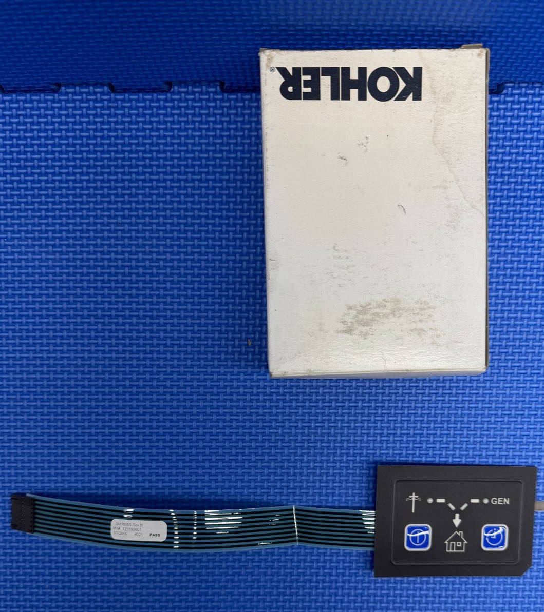 Genuine OEM Kohler GM38355 Switch / Led Membrane For Mpac 500 ATS