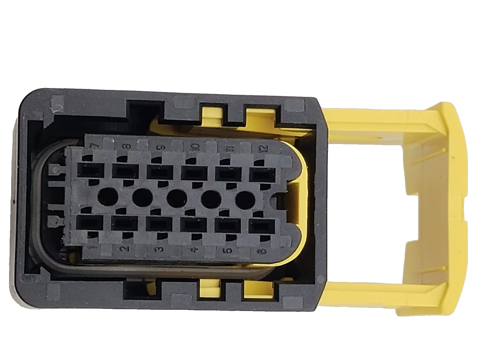 TE 1-1703639-1 , 12 Position Housing, Housing for Female Terminals, Wire-to-Wire