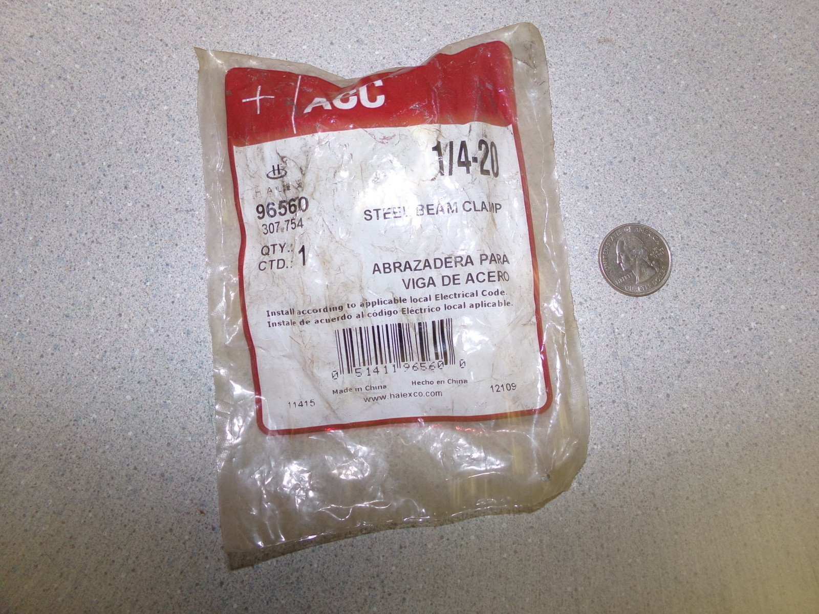 NEW ACC 96560 1/4-20 Steel Beam Clamp *FREE SHIPPING*