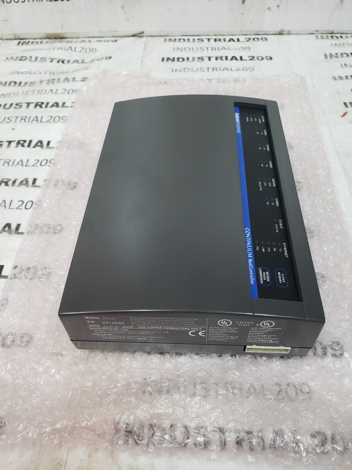 ANDOVER CONTROLS CPU-8M CONTINUUM NET CONTROLLER