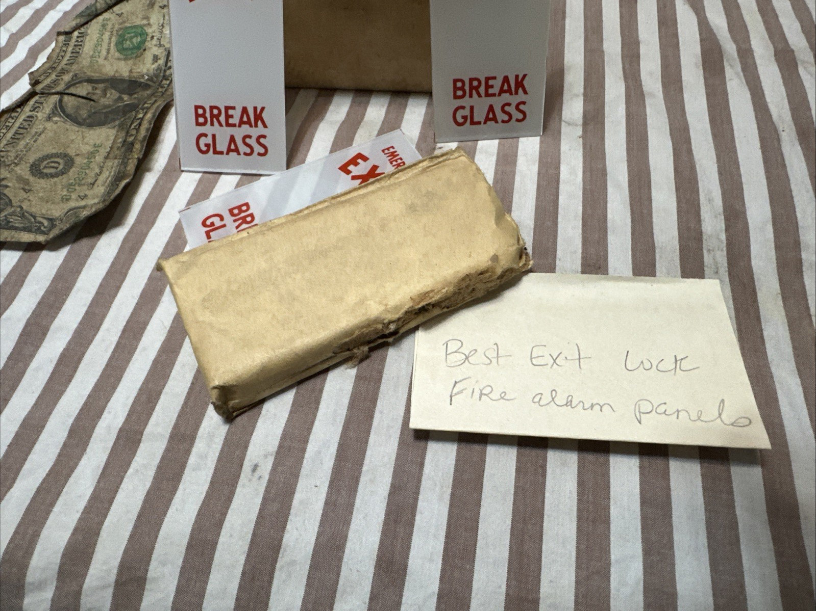 Lot of 2 Best P316A Emergency Break Glass Replacement Vintage 5/8″ W x 3 7/16″ H