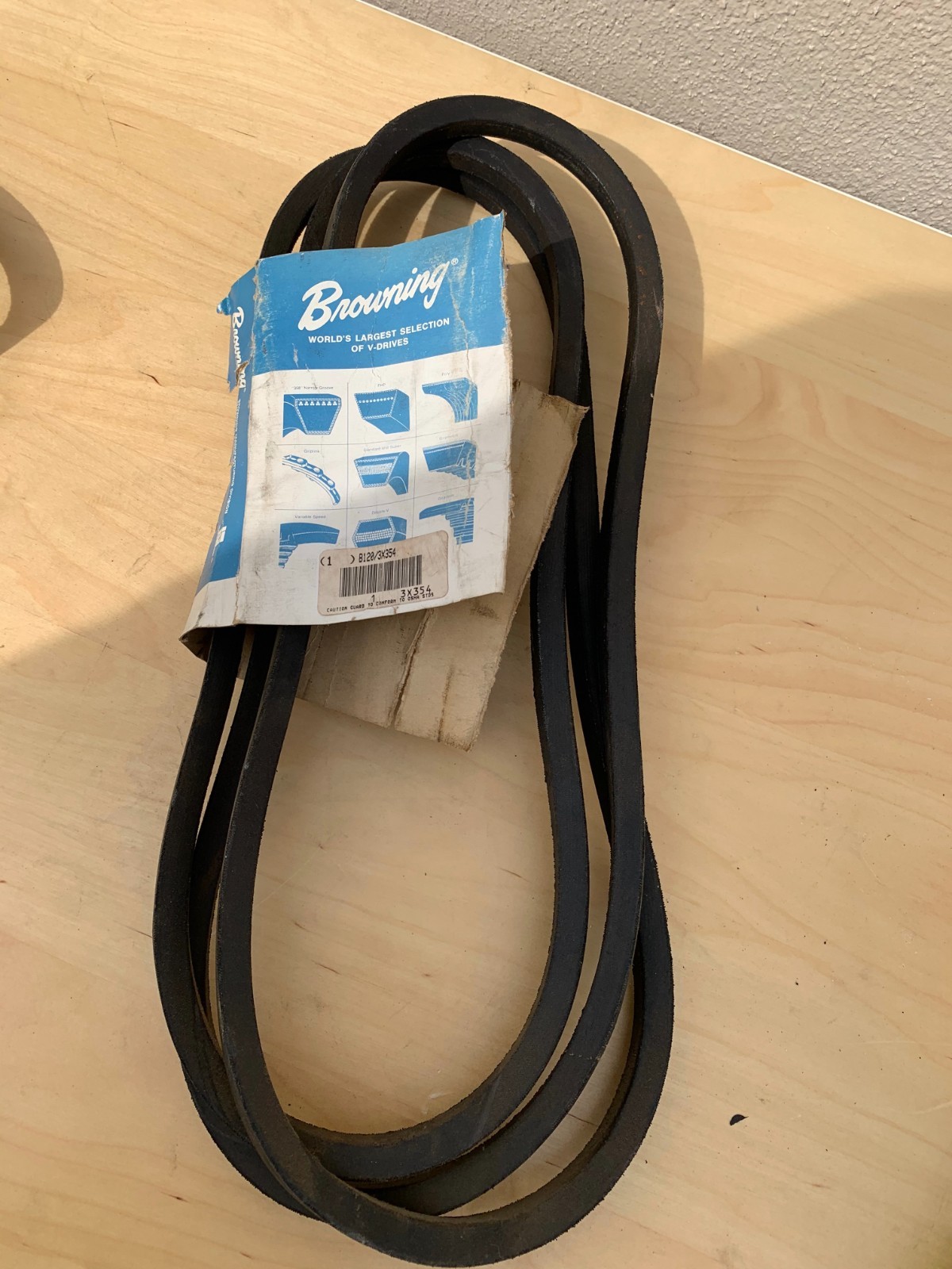 Browning B120 V-Belt is a classical “B” section industrial belt 3X354