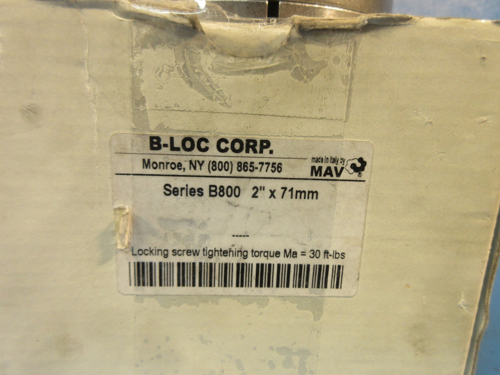 MAV B-Loc Corp, Corp Locking Assembly, series B800, 2″ x 71mm (Fenner)