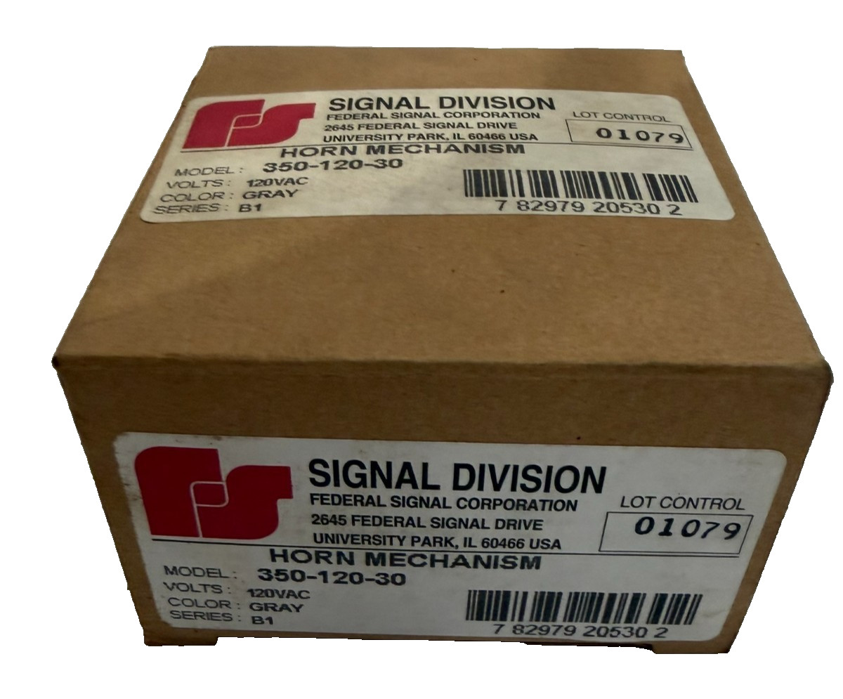 NEW FEDERAL SIGNAL 350-120-30 HORN MECHANISM 120VAC 35012030