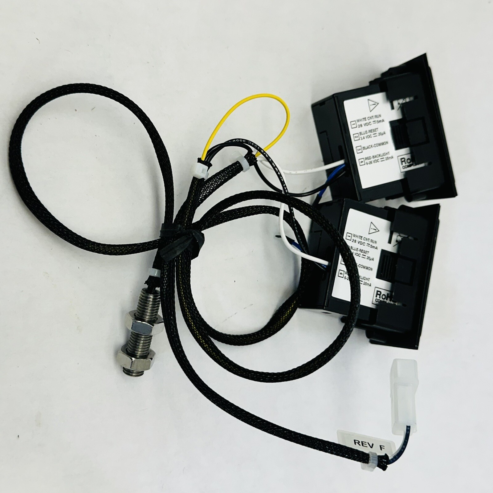 (SET OF 2) RED LION CONTROLS CUB7CCG0 COUNTER LCD 8 DIGITS