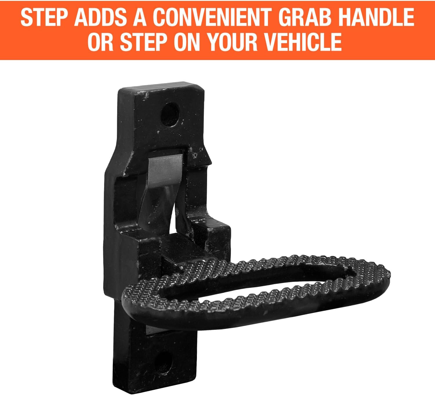 B2797BPC2 Black E Coat Folding Safety Step and Handle with Safety Storage, 2 Pac