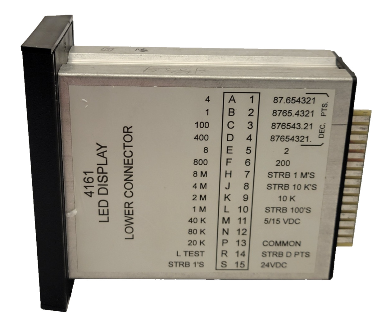 Greyline Total Power Operator Interface 4161-6-24-H LED Panel Display