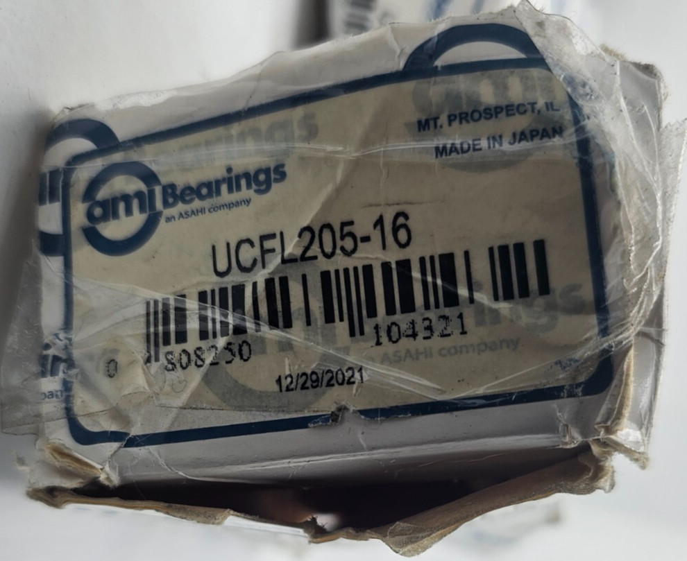AMI BEARINGS 1″ FLANGED MOUNT BALL BEARING UCFL205-16