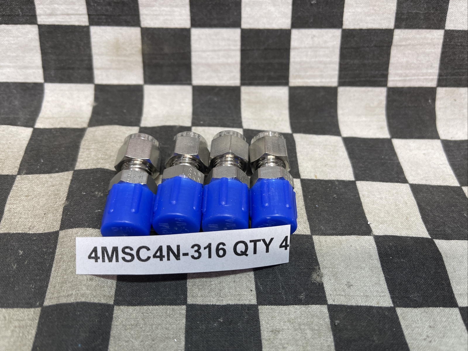 PARKER MALE, 8MSC8N-316, 4MSC4N-316, 4MSC2N-316, 6MSC6N-316, LOT OF 8#1229V5