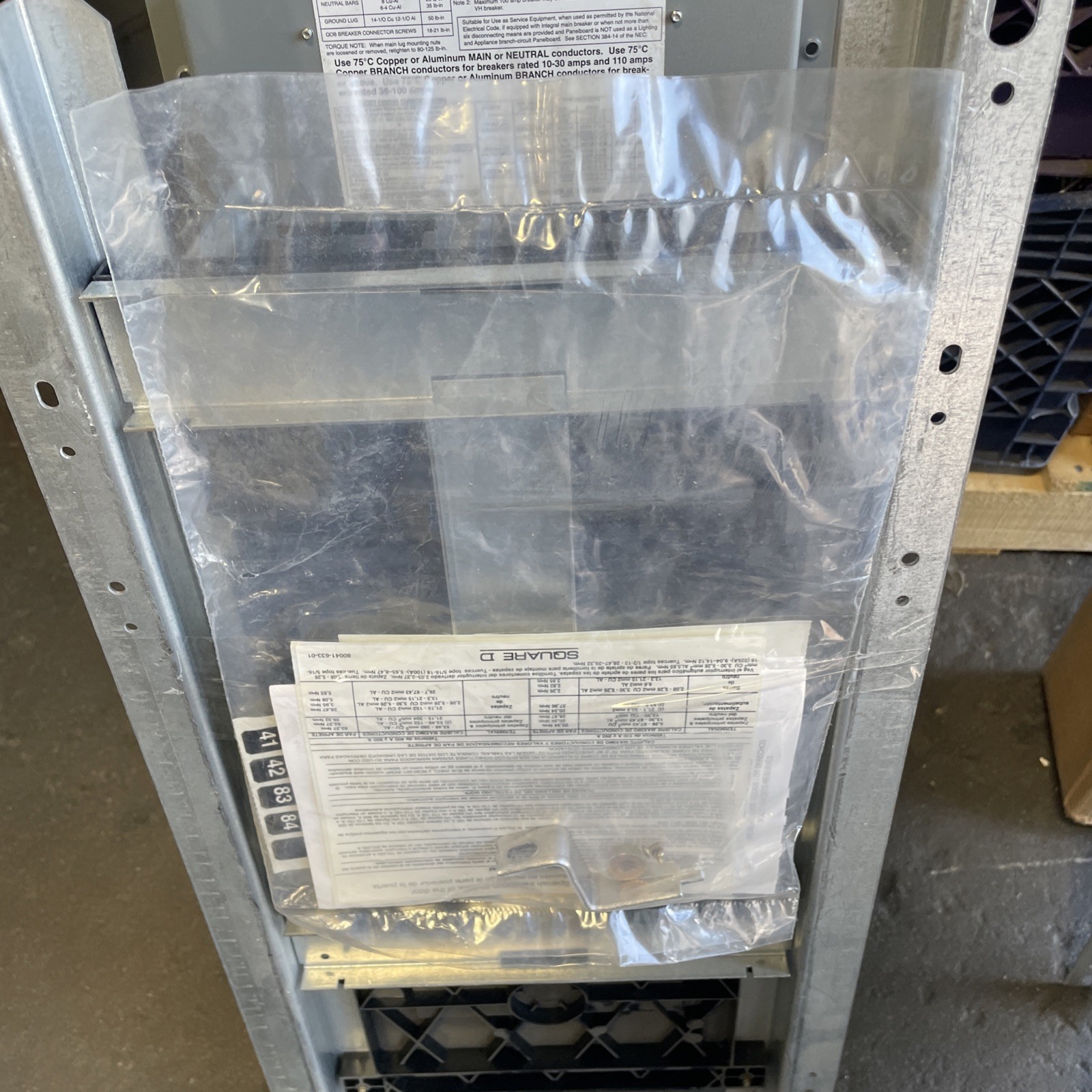 SQUARE D NQOD30L225 NQOD PANELBOARD 240V 225A INSIDE ONLY