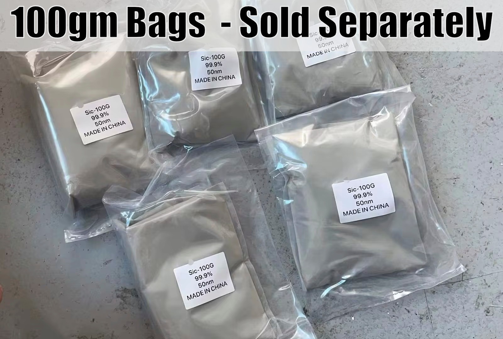 Cubic Silicon Carbide (SiC) Powder 50nm – 99.9% Ultra-high Purity – 100gm