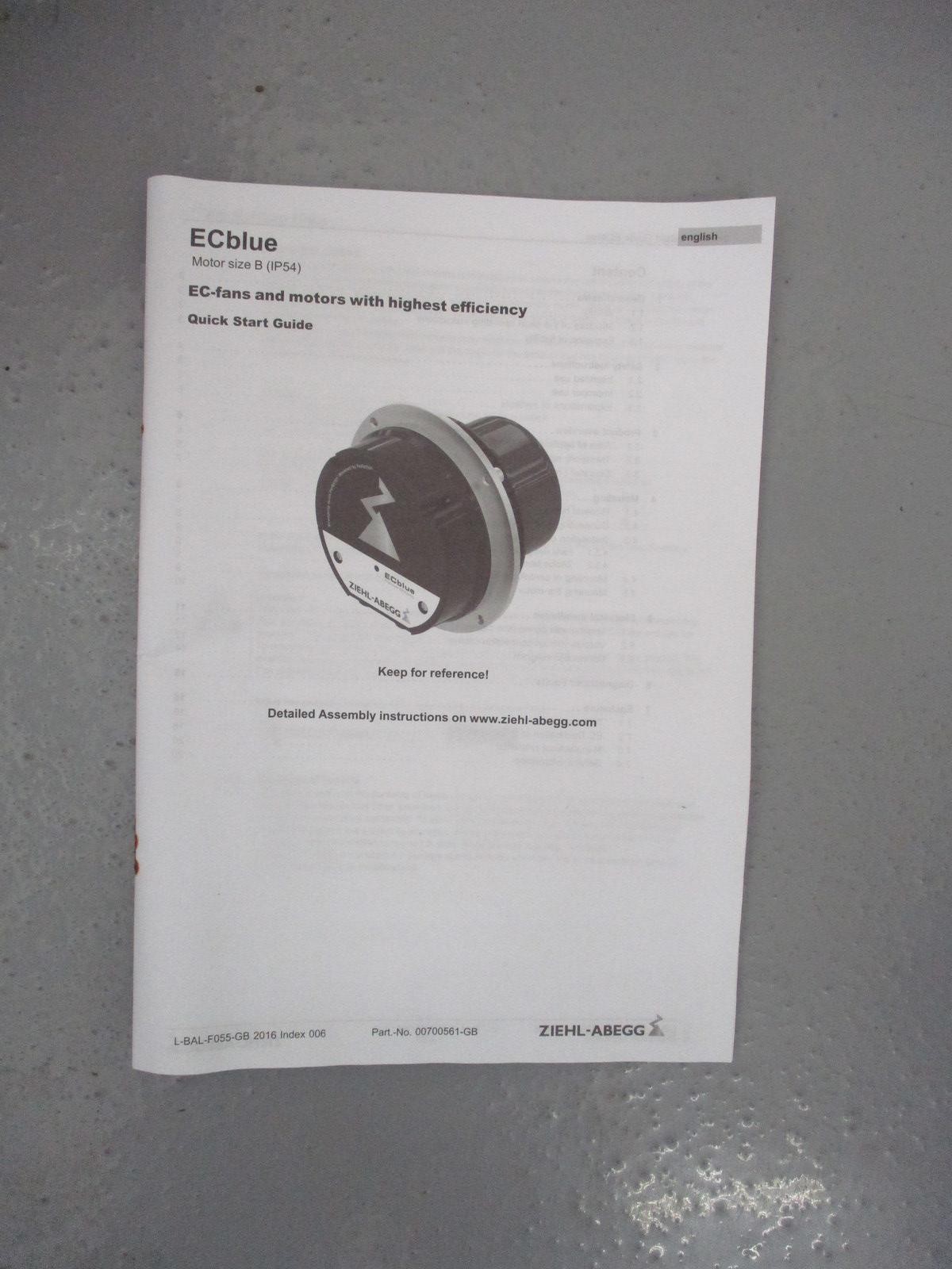 Ziehl-Abegg RH35V-6IK.BD.VR Centrifugal Fan 186261