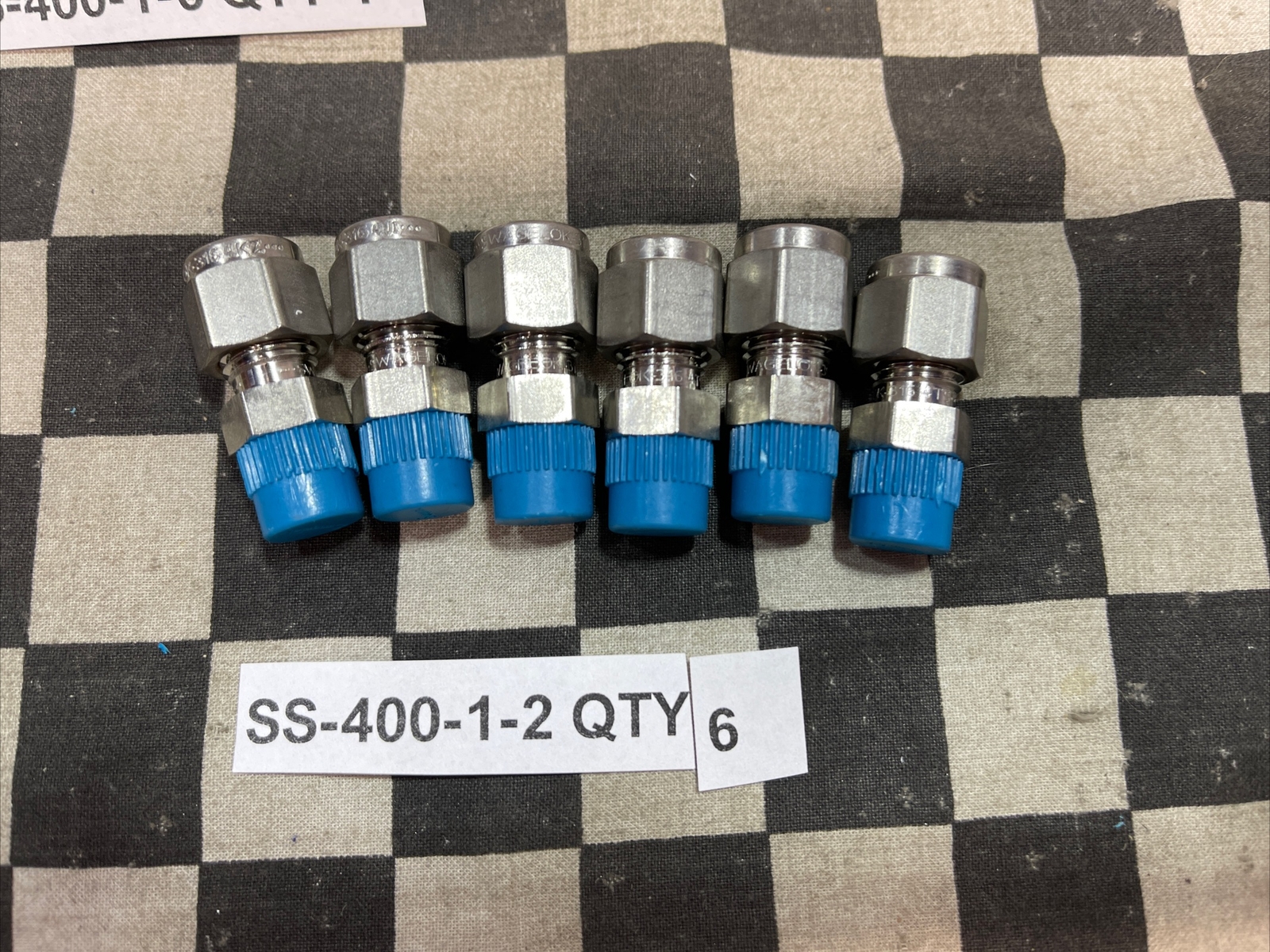 SWAGELOK MALE CONNECTOR, SS-400-1-4, SS-400-1-6, SS-400-1-2, LOT OF 15 #1229V2