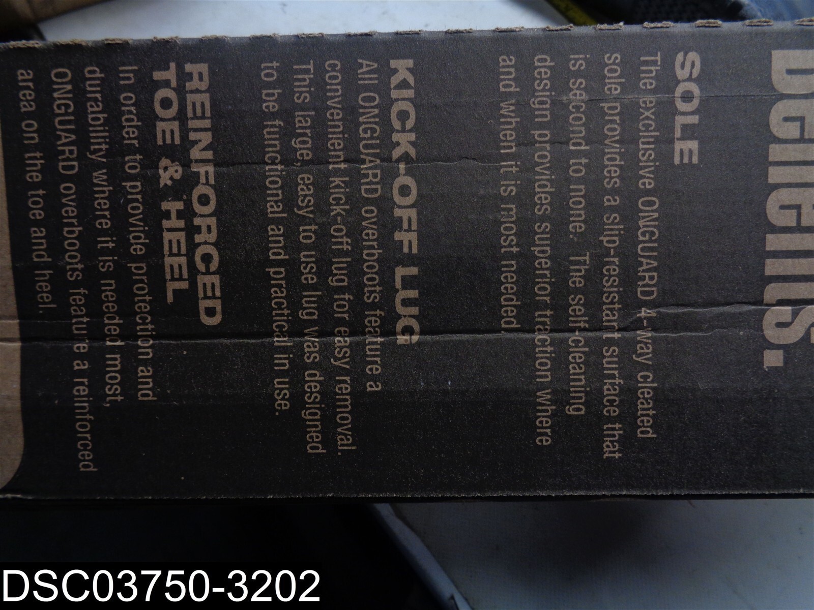 1 Pair 86030 Size Large ONGUARD 17″ Black Overshoes 4 Way Cleated Boots