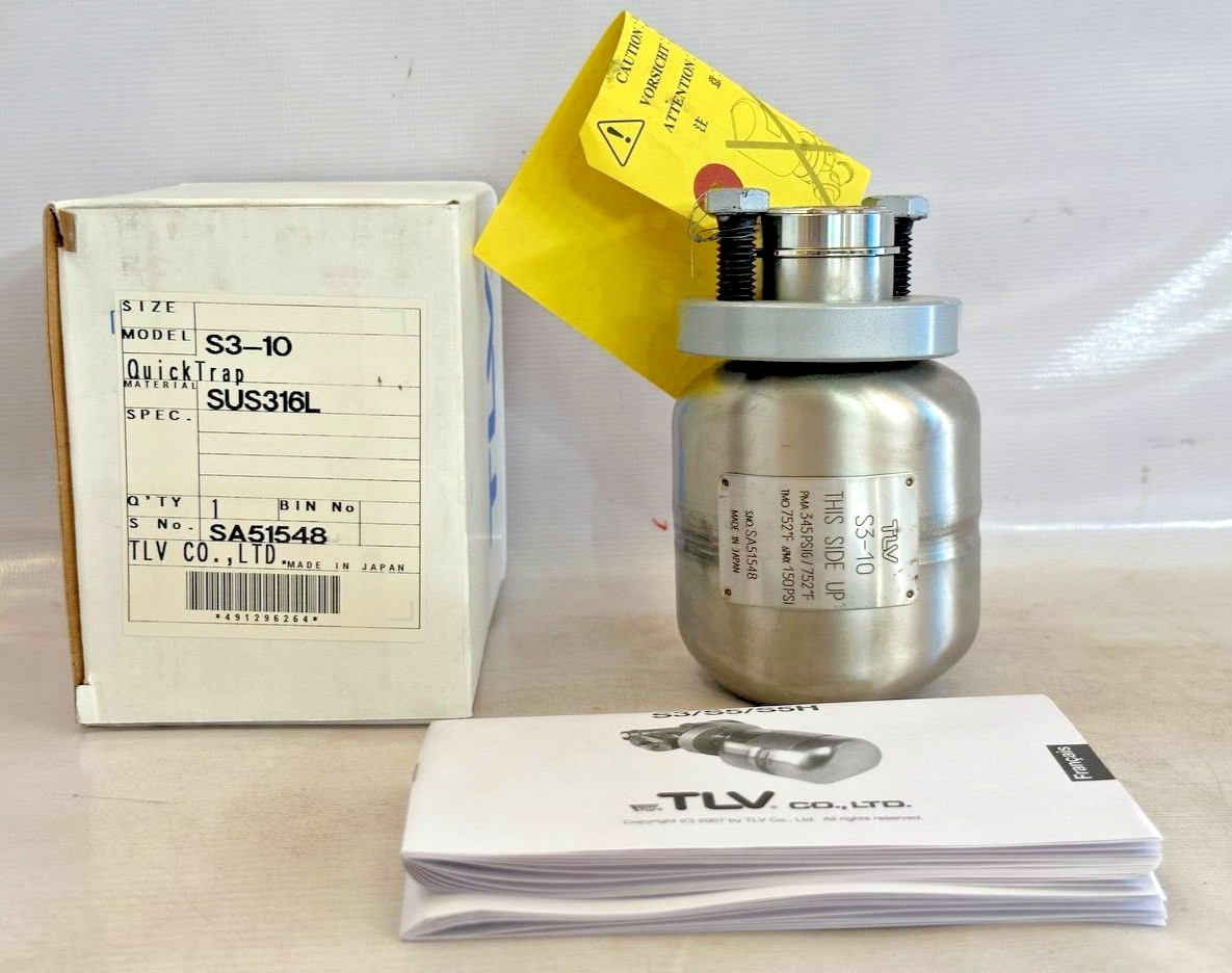 TLV Steam Trap QuickTrap SUS316L Stainless Steel Lot of 5x S3-10 Japan