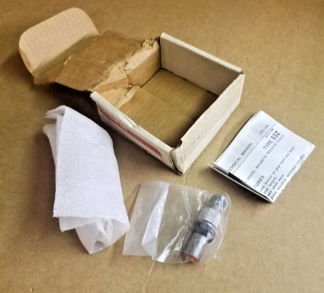 New Open Box Dynapar Model 53Z Zero Speed Magneto Resistive Pickup 52116WVS