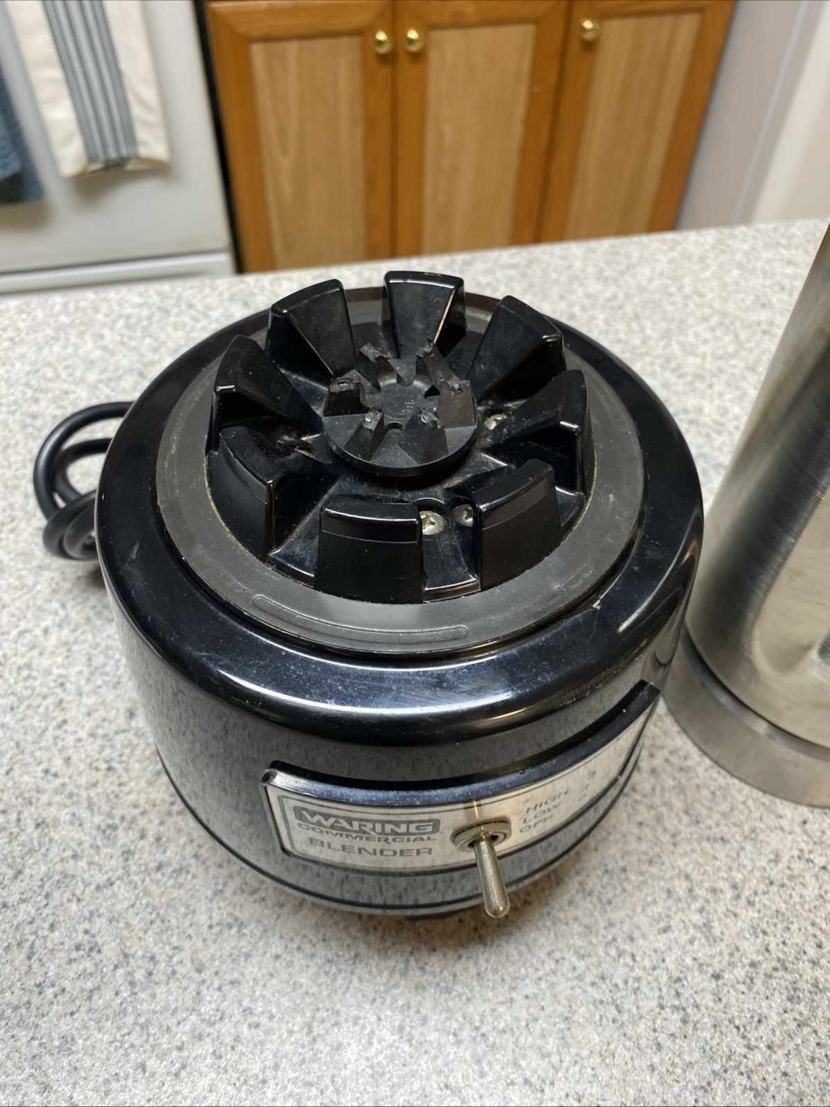 WARING COMMERCIAL BLENDER HGBPBKS6 HGB150 Metal Jar, Lid, Base Complete Vgc