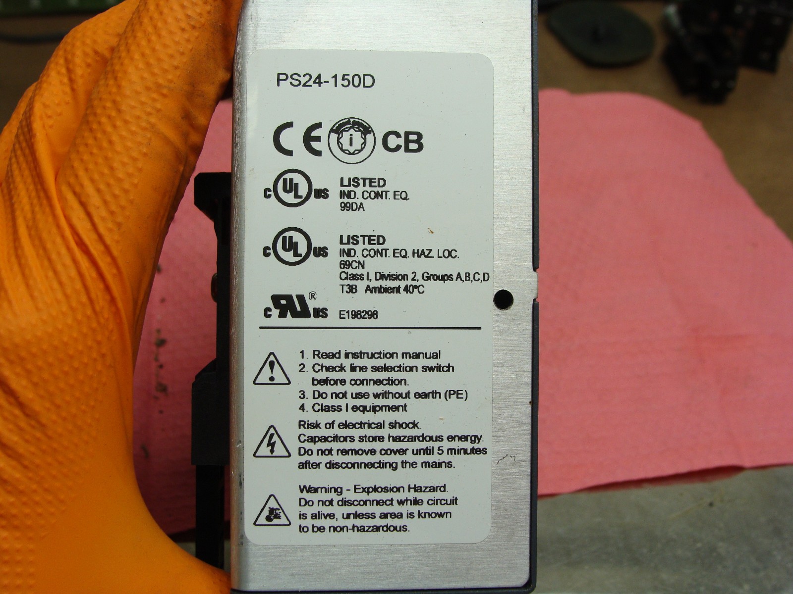 LOT OF 2 AUTOMATION DIRECT POWER SUPPLIES PS24-150D (150W) IN: 115/230V 3.0/1.7A